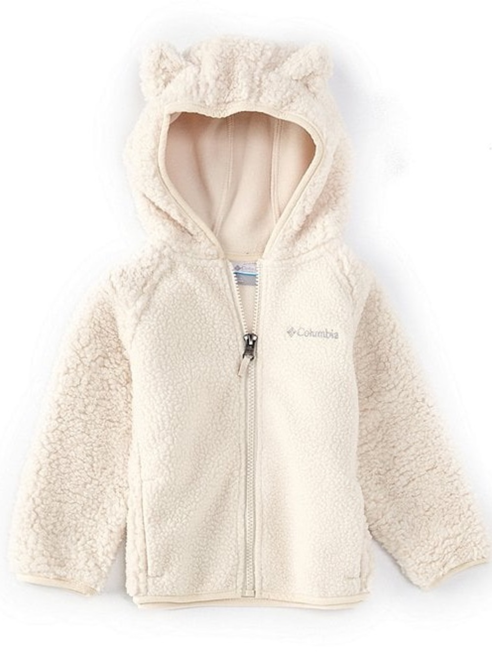 Columbia Cream Sherpa Zip-Up Hoodie